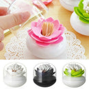 Hot Chic Lotus Flower Cotton Bud Holder Toothpick Case Cotton Swab Box Home K2D5
