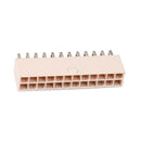 5pcs 24Pin 24 Pin Power Supply PCB Solder ATX L Angled Plug Connector Socket