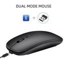 Wireless Mouse Computer Bluetooth Mouse Silent PC Mouse Rechargeable Ergono T4U9
