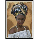 5D DIY Diamond Painting Africa Hat Women Cross Stitch Embroidery Mosaic Kit