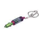 Keyring Turbo Turbine Keychain Ring Adjustable Shock Absorber Decoration Red