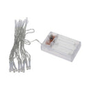 20 LED Strip Battery Powered String Lights Warm White Stripes for Christmas X8W9
