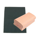 Wooden Radius Sanding Block w/ Black Guitar Abrasive Paper Luthier Tool 7.25