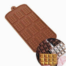 2pcs Silicone Mini Chocolate Block Bar Mould Mold Ice Tray Cake Decoration zxv