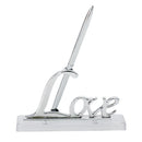 Wedding Reception Guest Book Signing Pen & Love Sign Pen Holder Stand Favor