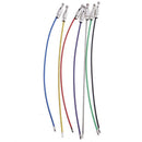 7pcs Metal Stainless Steel Wire Ropes Carabiner Key Hanging Cables EDC Tool