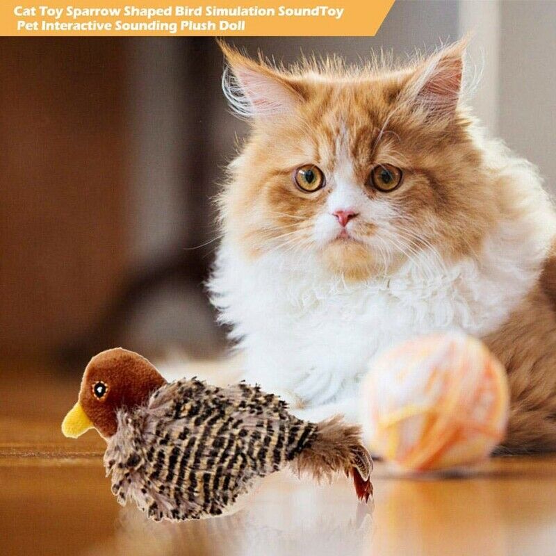 Interactive Cat Toys Animal Sound Interactive Squeaking Cat Toys Melody Cha
