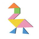 1 set Rainbow Color EVA Tangram DIY Foam Puzzle Kids Brain Educational J Gw