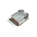RC Lipo Battery Low Voltage Alarm 1S-8S Buzzer Indicator Checker Tester LED TO