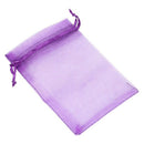 30 PCS Gift Bag Purple Organza Jewelry Pouch U1D5
