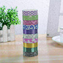10X 15mm*5m DIY Self Adhesive Glitter Washi Masking Tapes Craft Decor* Stic J7S9