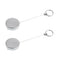 2xRetractable Badge Reel ID Card Holder Fishing Lanyard Reel Security Holder