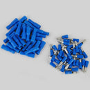100pcs Blue Bullet Crimp Connectors Terminal Insulated Male & Female  Wire Set