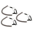 3x Safety Fishing Coiled Lanyards Safety Rope Steel Wire Coiled Fishing Rope
