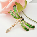 Fashion Rhinestone Dragonfly Brooch Pin Lapel Stick Insect Animal Jewelry