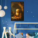 1000pcs Paper Puzzles Jigsaw Cross Old Man Oil Painting Assemble DIY Toys