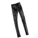 1:6 Scale Black PU Leather Pants Female Trousers Clothes for 12inch Action