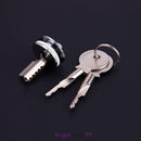 Cabinet Display Case Showcase Sliding Glass Door Metal Lock + 2 Keys