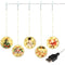 LED Star Christmas Light Hanging Round Santa Claus Fairy Lamp with Suction A