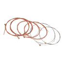 6 Pieces Red Bronze Guitar Strings for Acoustic Folk Guitar Parts Accessories