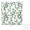 Shower Curtain Watercolor Green Floral Eucalyptus Round Leaves Pattern BrancG4V6