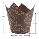 150 Pieces Tulip Baking Cups Cupcake Muffin Liners Wrappers for Parties Wed