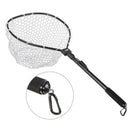 Leo Fly Fishing Net Fish Landing Net With Folding Aluminum Handle And Soft  R4B6