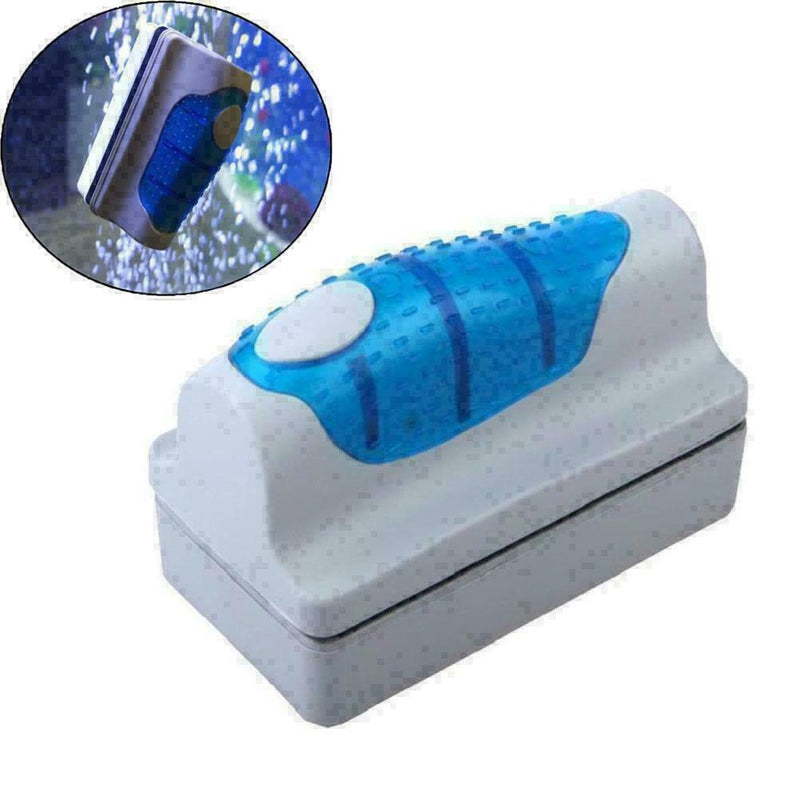 Medium Aquarium Fish Tank Floating Magnetic Glass Cleaner Scraper Algae Bru N2V4