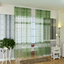Door Window Tulle Voile Curtain Drape Panel Sheer Scarf Valance Divider Green