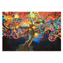 Silk Cloth Poster Psychedelic Tree Abstract Art for Home Wall Decor 50*33cm Gift