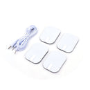 Electrode Lead Wires Cable for Tens Massager 2.5mm Connection with 4 Patches OZ