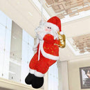 Christmas Decoration Santa Claus Climbing On Rope for Indoor/Outdoor Wall W