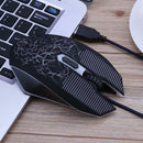 1,600 DPI 4 Buttons LED Backlight Wired Optical Gaming Mouse for PC Laptop