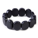 Natural Black Byanshi Bianshi Stone Bracelet Health Care Bangle High Energy 6CM