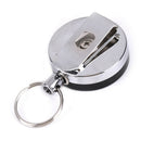 Resilience steel wire rope elastic key chain sporty retractable alarm keychai JR