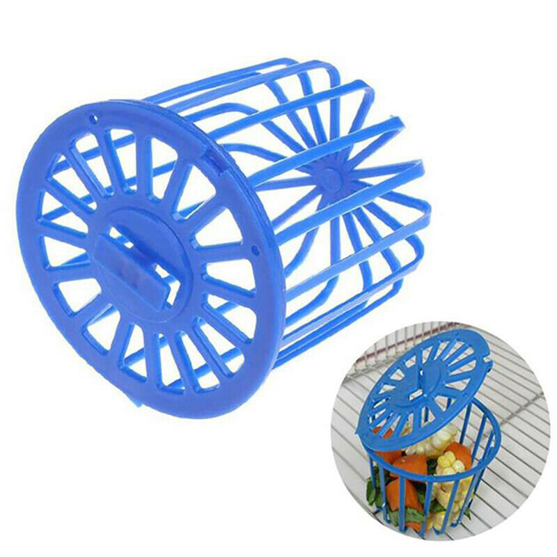 Pet Bird Parrot Feeder Cage Fruit Vegetable Holder Basket Cage New HangingB Ew
