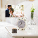 30 Pcs Rustic Wood Place Card Holders with Swirl Wire Wooden Bark Memo Hold