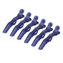 6Pcs Hair Styling Sectioning Clips Dyeing Cutting Alligator Clips Blue