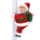 Electric Santa Claus Climbing Ladder Stairs Light Music Toys A