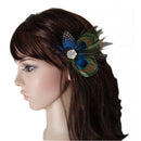 Cute Peacock Feather Bridal Wedding Hair Clip Headpiece Hair Accessoryã€A!e