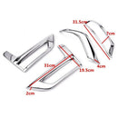 Front + Rear Fog Light Lamp Cover Chrome Bumper Reflector Accessories for 2