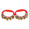 2x Music Percussion Hand Held Drum Tambourine 10 Jingle Bells Random Color