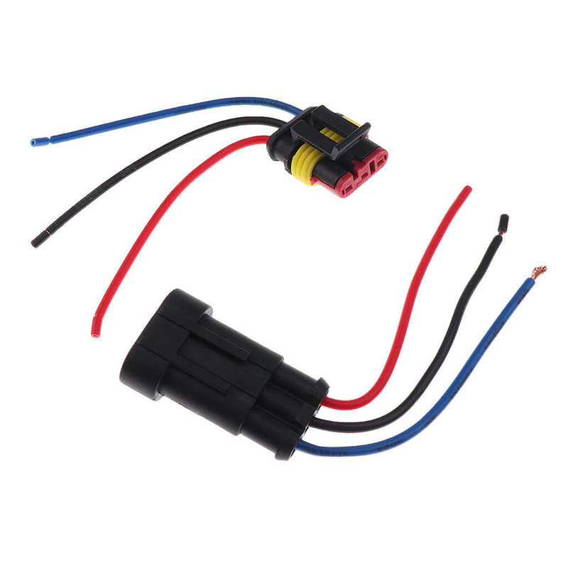 3 Pin Wire Car Connector Plug Male Female Harness