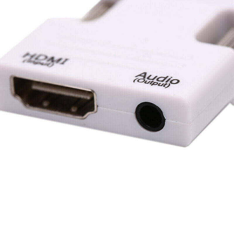 VGA To HDMI Adapter Full HD 1080P Audio Video Converter Laptop PC To TV AV HDTOZ