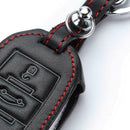 Folding Leather Keys Chain Ring Cases Buckle For Peugeot 508 New 308 Citroen C4L