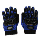 1 Pair Motorcycle Gloves Racing Gloves Fiber PU Blue - XL V5U3