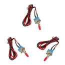 3x Security Alarm Pre-Wired On/Off Mini Toggle Switch for Car alarm systems,