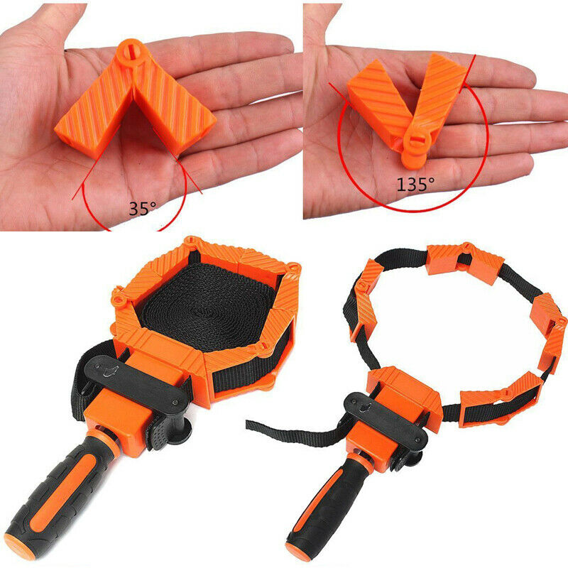 Woodworker Photo Frame with Strap Clamp Holder Miter Vise Ratchet Angle Cla H2E3