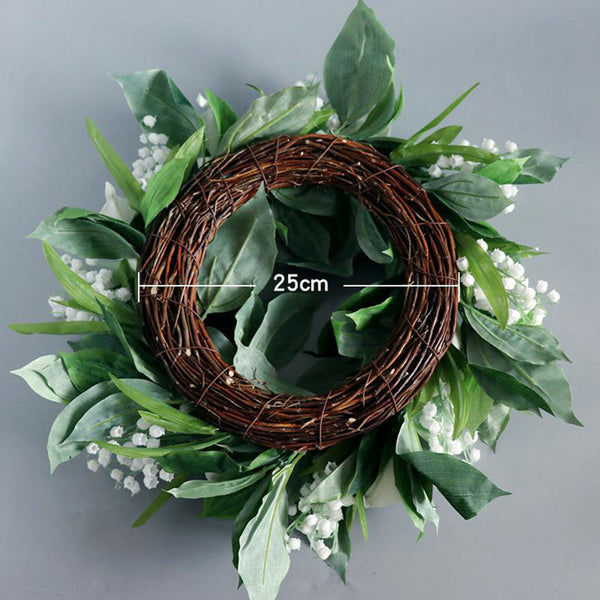 Artificial Harvest Wreath Front Door Indoor Wall Decor Thanksgiving Garland