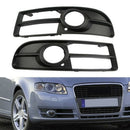 2Pcs Car Front Bumper Under Grille Fog Light Stand For A4 B7 05-08